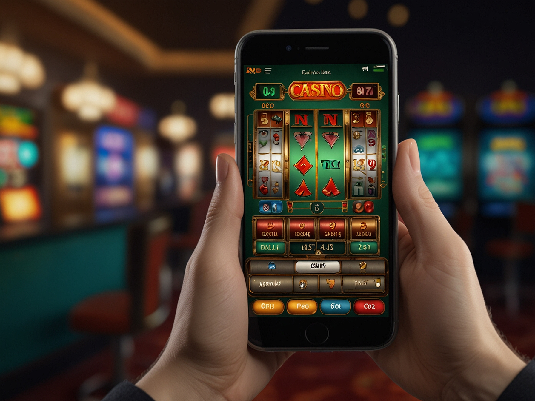 Smartphone mit betmaximus App